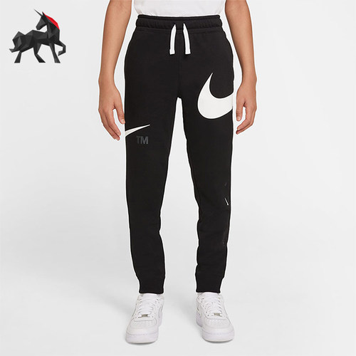 Nike/耐克正品大Logo印花针织运动裤新款儿童长裤DD8721-010