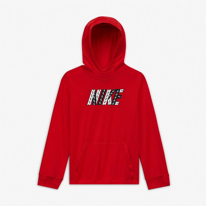 耐克正品大童连帽休闲套头卫衣