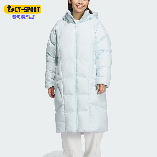 Adidas/阿迪达斯正品新款女士宽松休闲保暖连帽羽绒服JN4147