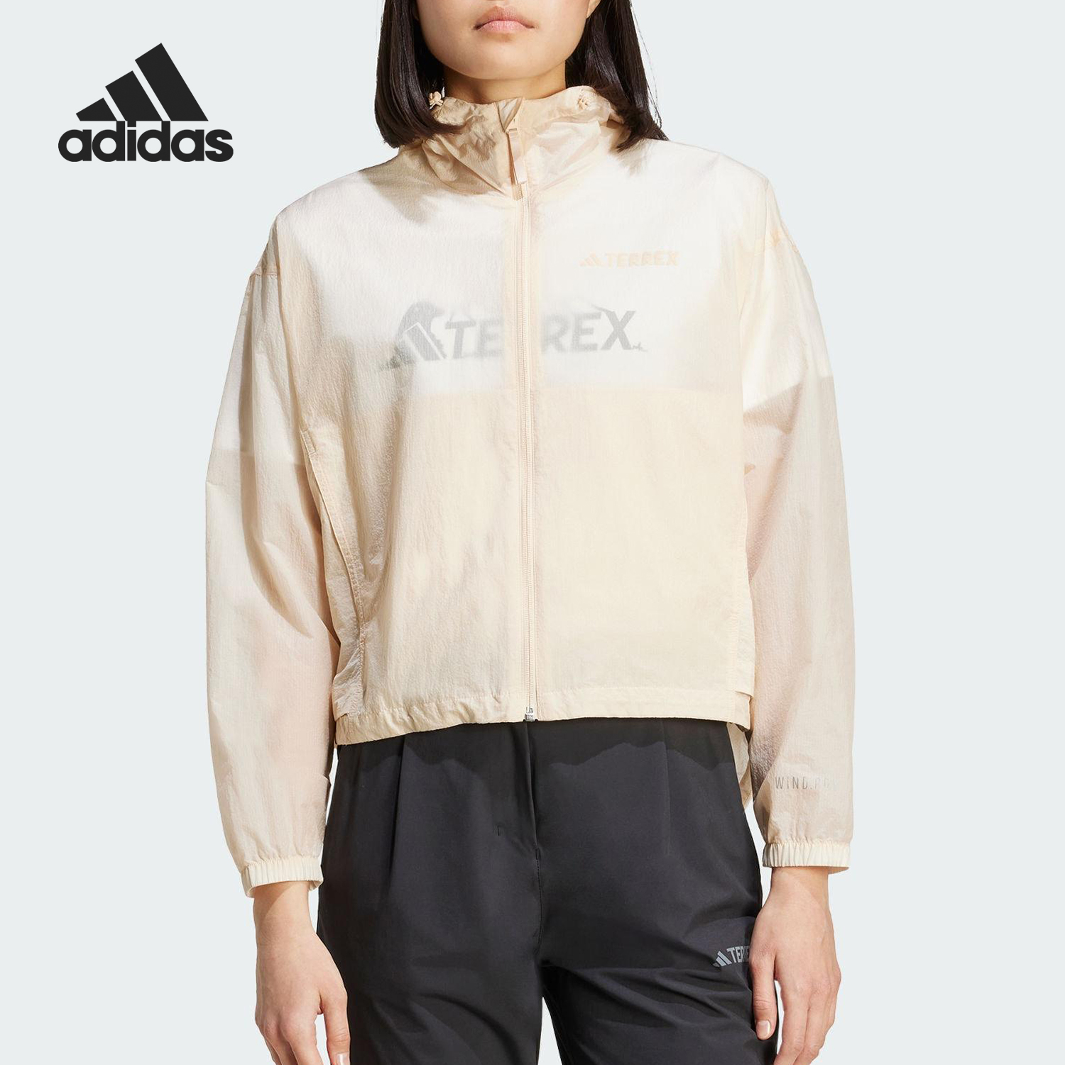 阿迪达斯女士户外运动外套