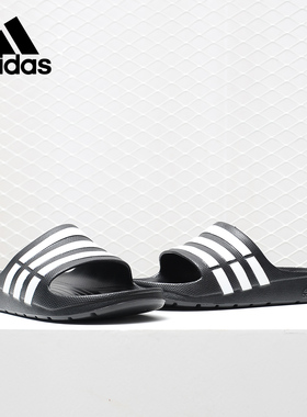 Adidas/阿迪达斯官方正品男女通用条纹运动休闲沙滩拖鞋 G15890