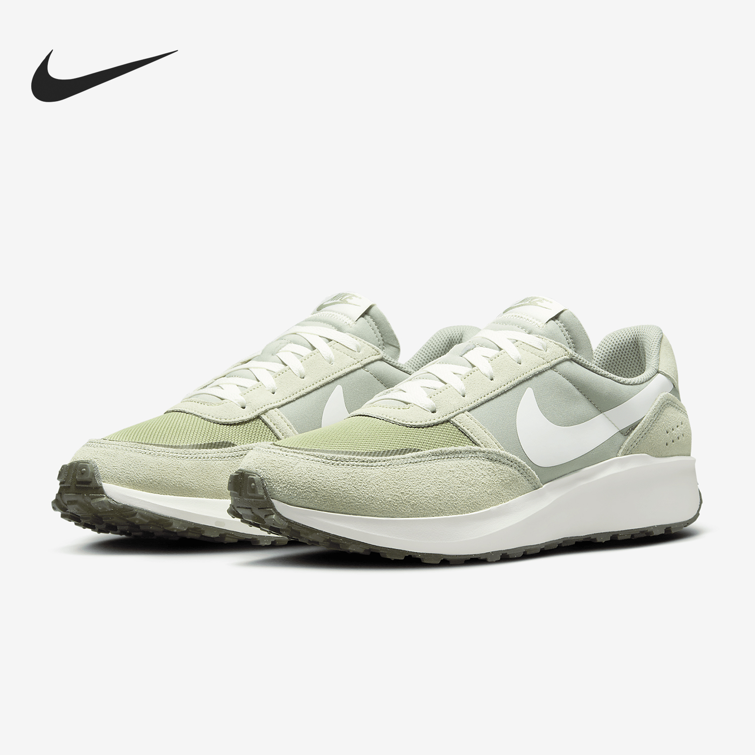 耐克男士复古运动翻毛皮休闲鞋