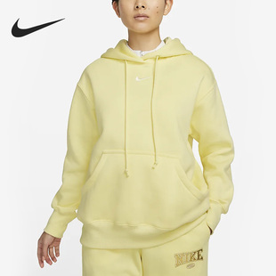女子加绒休闲宽松连帽卫衣DQ5861 Nike 新款 春季 706 耐克正品