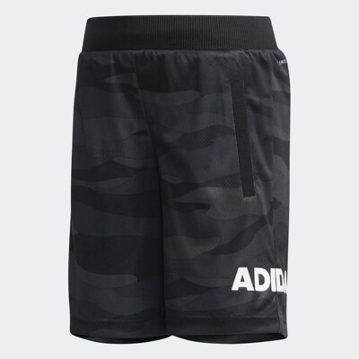 Adidas/阿迪达斯正品夏男小童透气松紧时尚运动短裤 DW4068