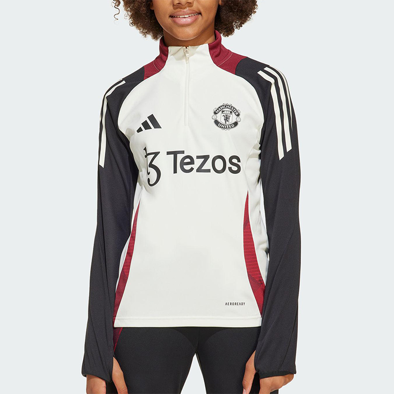 Adidas/阿迪达斯正品MUFC TR TOPY大童足球训练套头卫衣JE3739