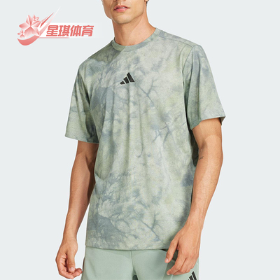 Adidas/阿迪达斯正品2025男士时尚圆领经典印花运动短袖JP3343