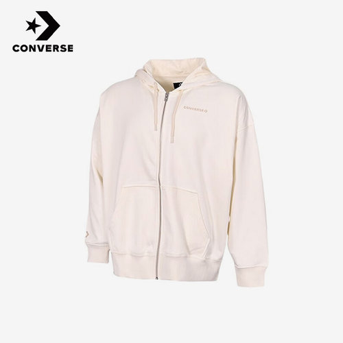 Converse匡威正品春季新款女子休闲运动针织连帽拉链外套10024532