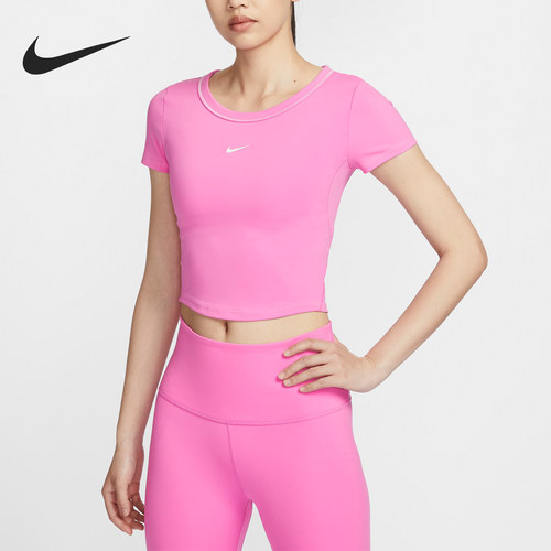 Nike/耐克正品当季新款女士圆领透气运动训练短袖HM4584-675