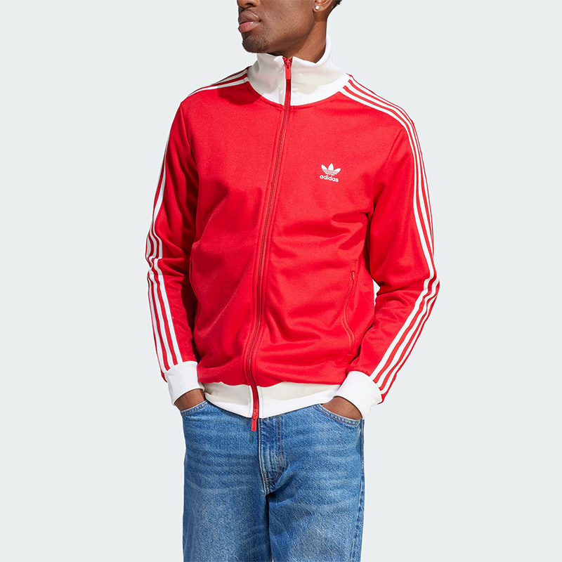 阿迪达斯男士复古休闲夹克