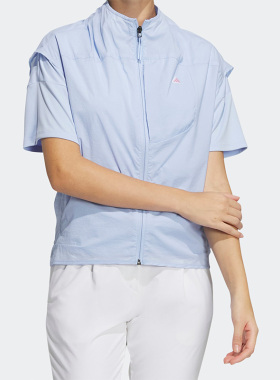 Adidas/阿迪达斯正品新款女子透气运动立领单马甲HT0021