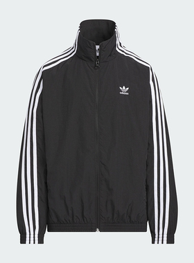 Adidas/阿迪达斯正品三叶草大童经典梭织宽松立领运动外套KQ5491