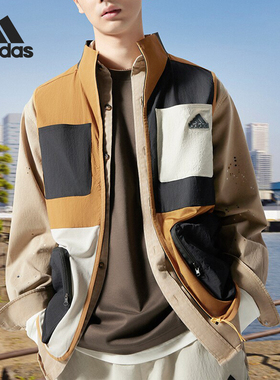 Adidas/阿迪达斯官方正品CE M WV VEST男士梭织宽松马甲JI9812