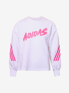 Adidas/阿迪达斯正品2025冬季款儿童日常圆领套头运动卫衣H42577