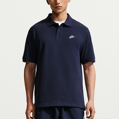 Nike/耐克正品Club 男士宽松运动休闲经典翻领短袖T恤FN3895-451