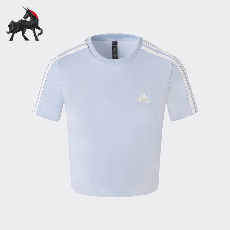 阿迪达斯女士运动透气短袖
