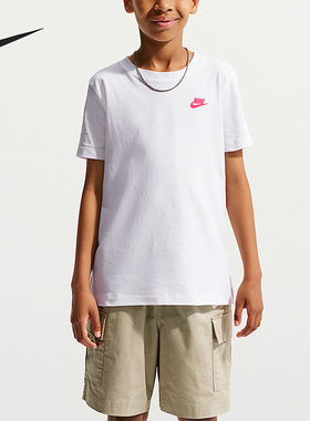 Nike/耐克正品大童运动舒适休闲透气圆领短袖T恤IV5586-100