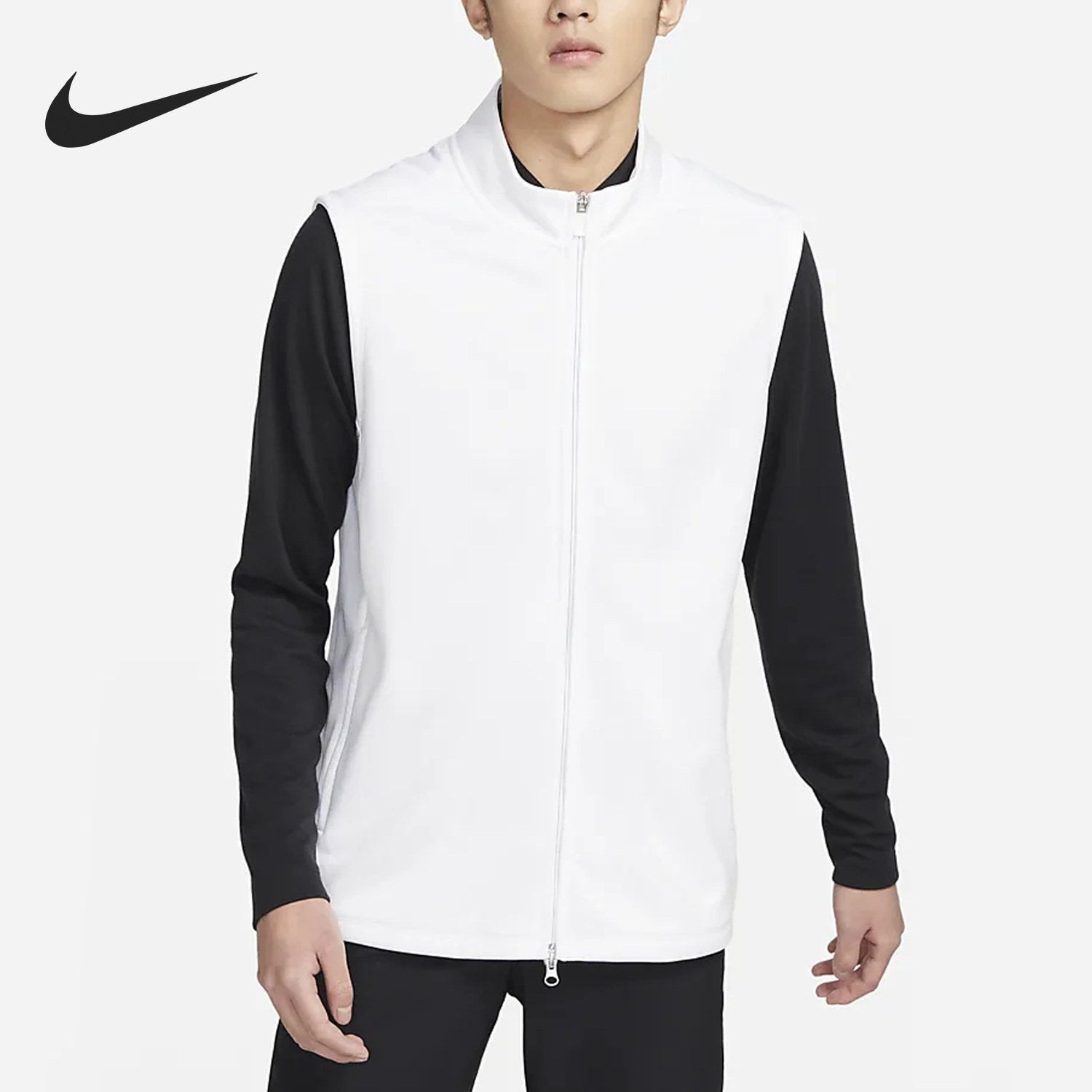 Nike/耐克官方正品 THERMA-FIT男子立领运动休闲马甲 DQ4574-100-封面