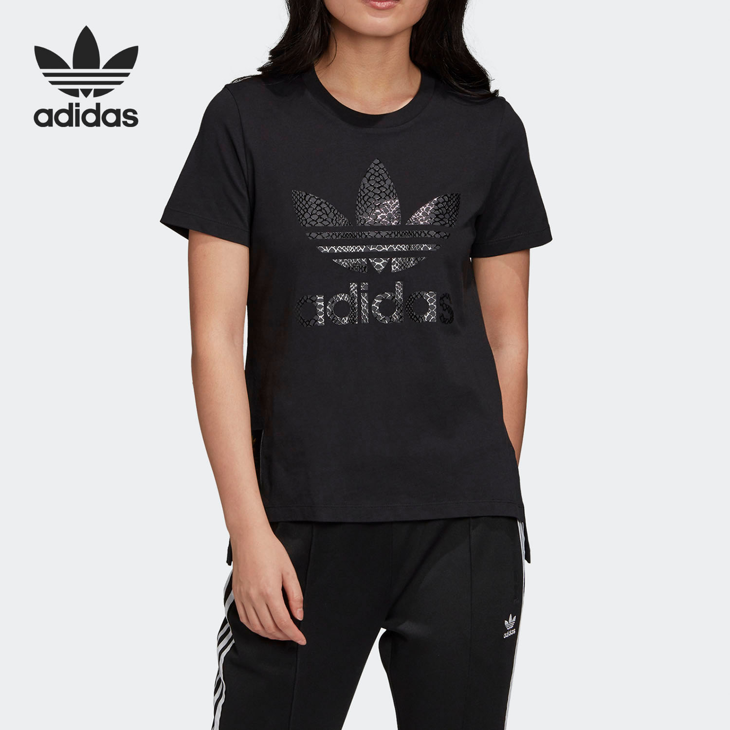 Adidas/阿迪达斯运动女子针织T恤