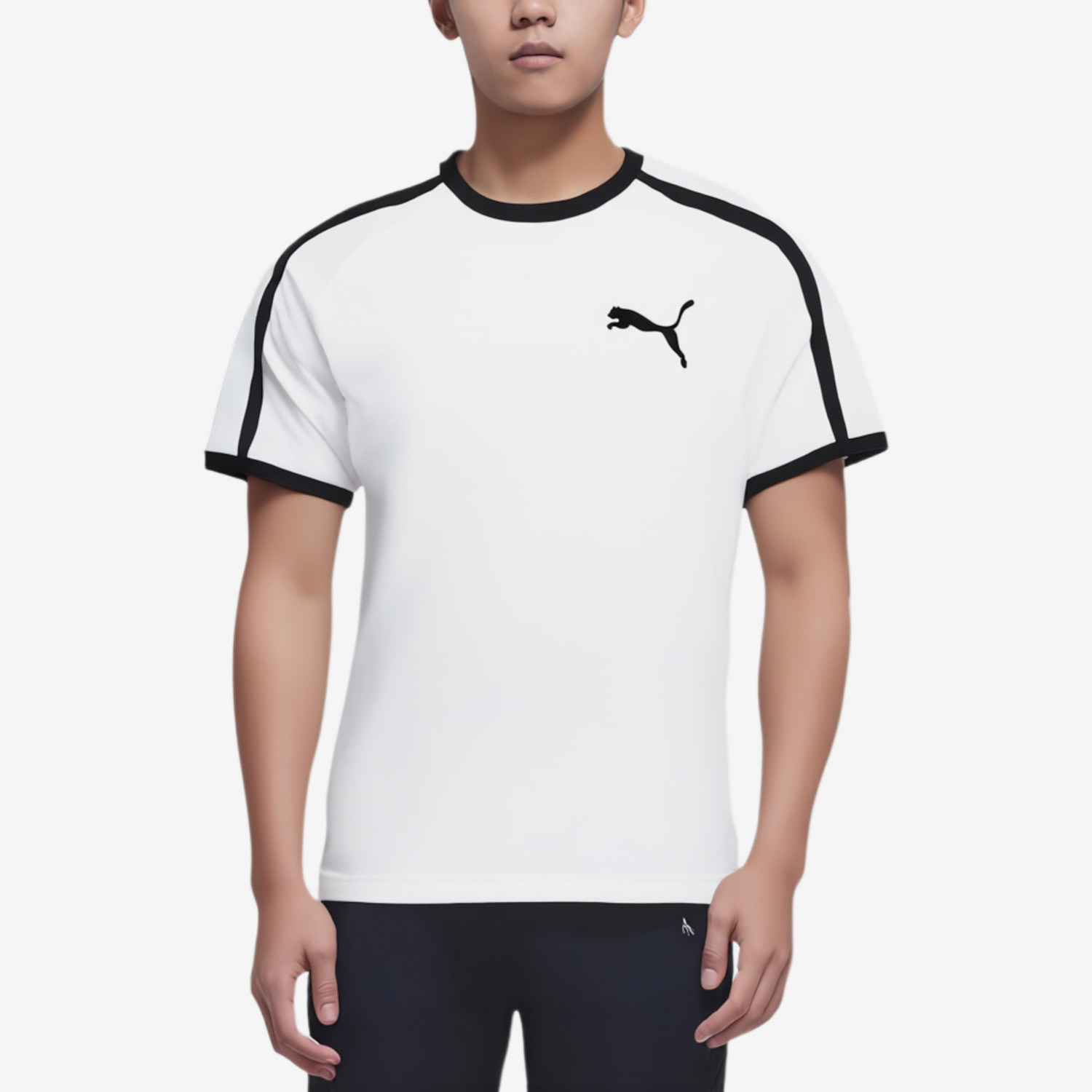 Puma/彪马官方正品T7 RINGER男士透气时尚休闲短袖T恤639191-02图片