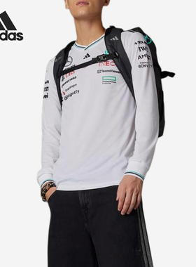 Adidas/阿迪达斯正品MER DR JSYW ALM男士透气赛车风运动长袖T恤