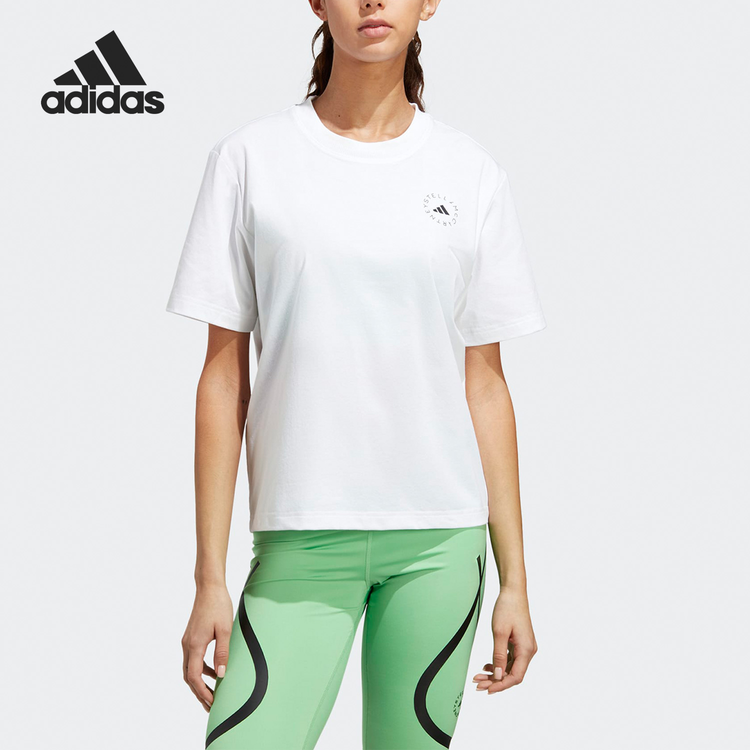 Adidas/阿迪达斯官方正品2023新款REGL TEE女子运动短袖T恤HR9167