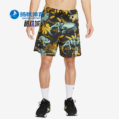 Nike/耐克正品Dri-FIT男士运动满印图案训练梭织短裤FB7981-309