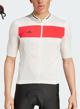 Adidas/阿迪达斯正品春季新款男士经典拼接骑行运动短袖JF8470