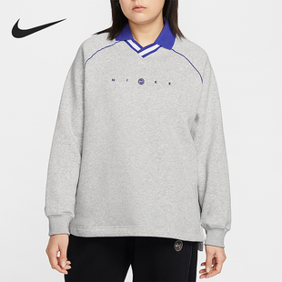 女士日常翻领套头针织卫衣IF0257 Nike 款 2025冬季 043 耐克正品