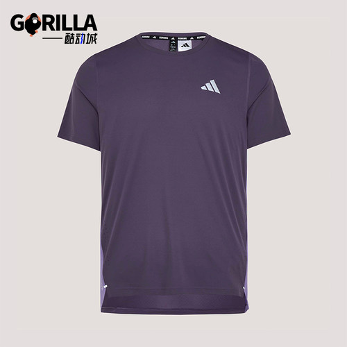 Adidas/阿迪达斯正品春季男士跑步训练经典透气圆领短袖T恤KZ5038
