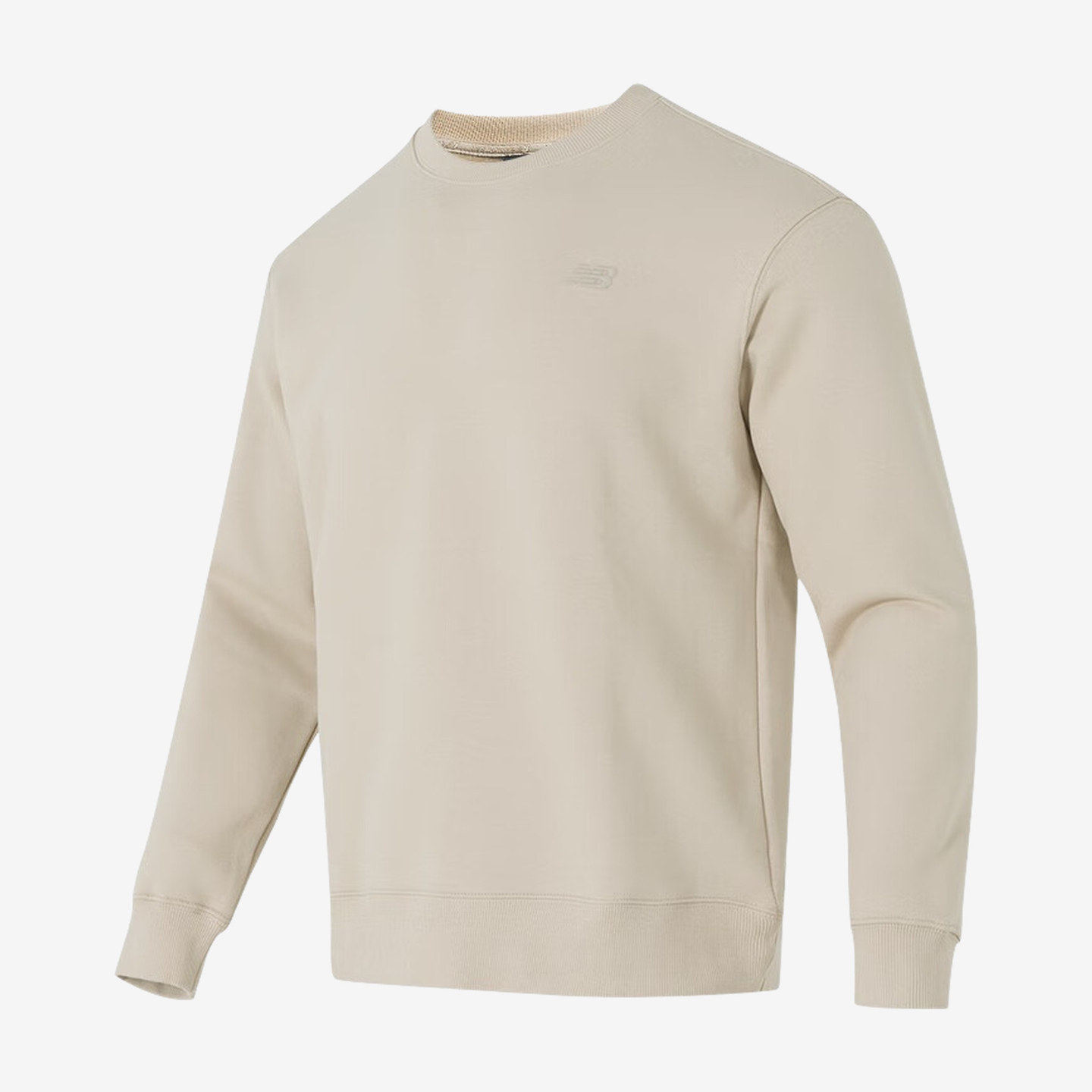 New Balance新百伦正品男加绒保暖圆领运动卫衣NCF41421-BEI