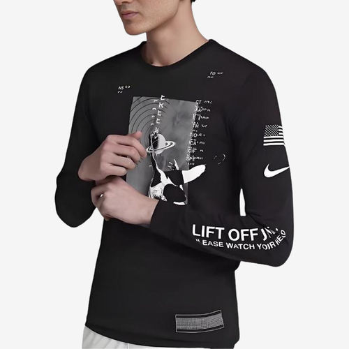 Nike耐克正品Dri-Fit吸湿排汗圆领长袖休闲运动篮球AJ2026-010