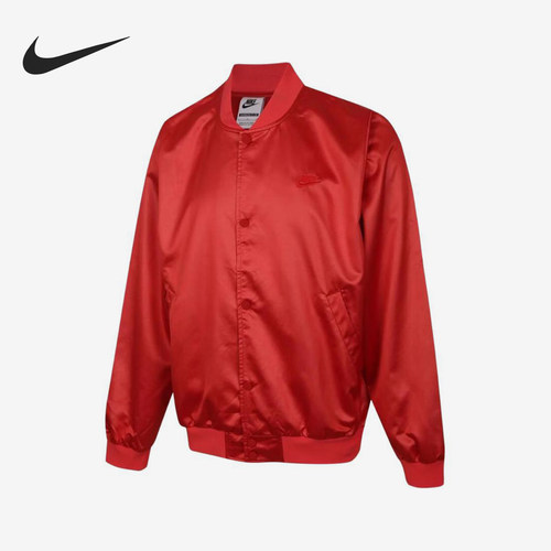 Nike/耐克正品NikeClub新款男红色街头经典夹克外套IF0728-657