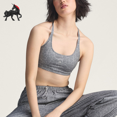 Adidas/阿迪达斯正品SMC蕾丝印花美背经典休闲舒适运动胸衣JZ0631