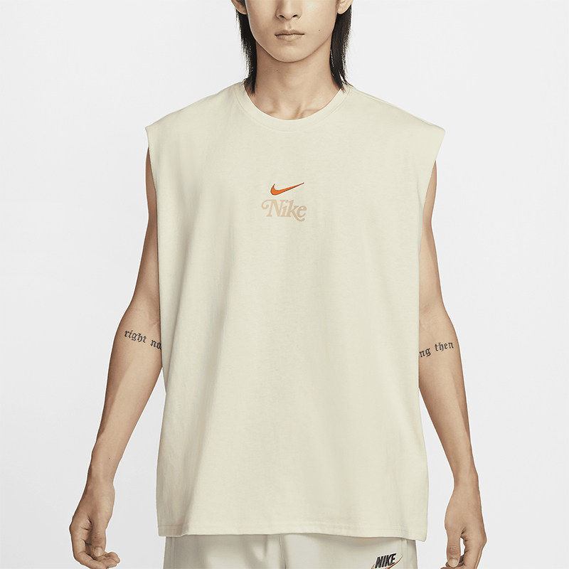 Nike/耐克正品新款男士宽松针织训练运动健身无袖背心HM4455-113