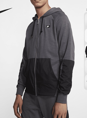 Nike/耐克正品当季新款男子休闲运动针织上衣连帽夹克 BV2649-010