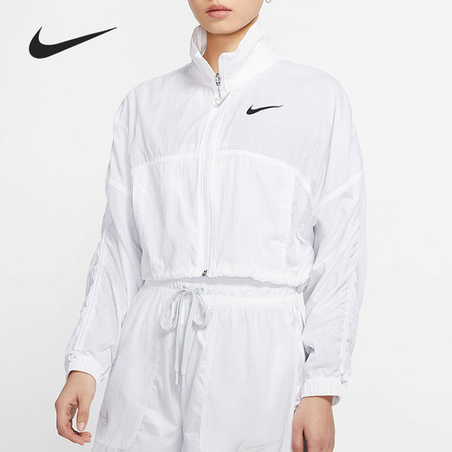 Nike/耐克正品SPORTSWEAR SWOOSH女子短款夹克外套CJ3774-100