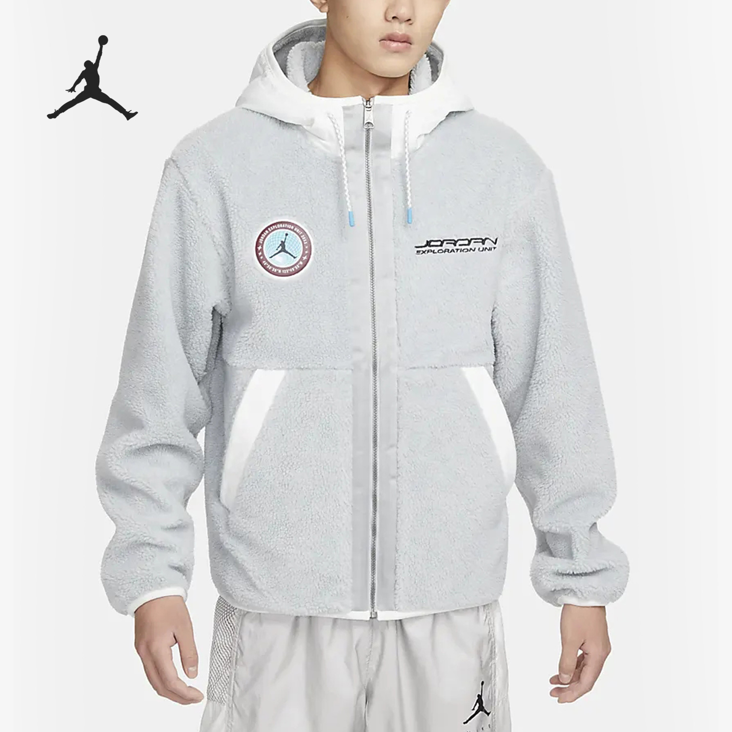 Nike/耐克正品Air Jordan男子运动摇粒绒连帽外套FB1908-077