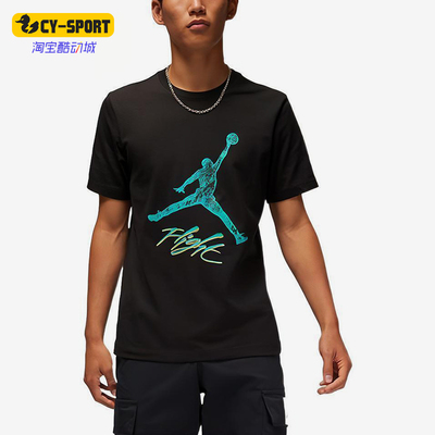 Nike/耐克正品Jordan男士简约印花运动休闲短袖T恤DQ7377-010