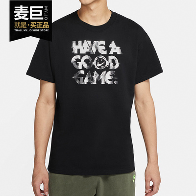 Nike/耐克正品秋季新款男子烫银印花圆领运动休闲短袖T恤DC3939