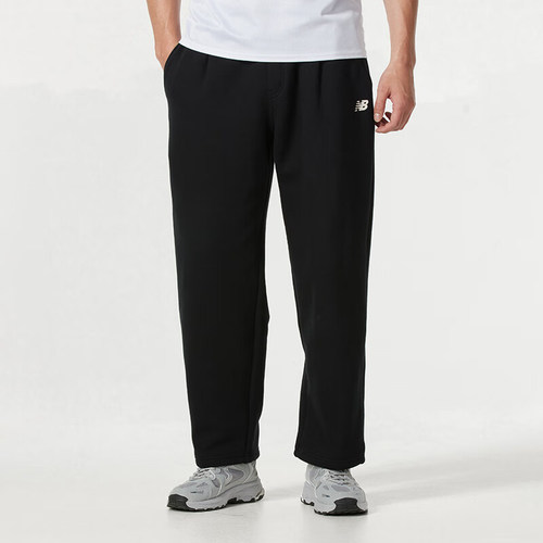 New Balance/NB正品新款男子加绒针织直筒运动长裤MLE41321-BK