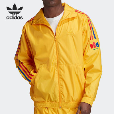 Adidas/阿迪达斯正品 三叶草新款3D TREFOIL男子运动外套 GE0848