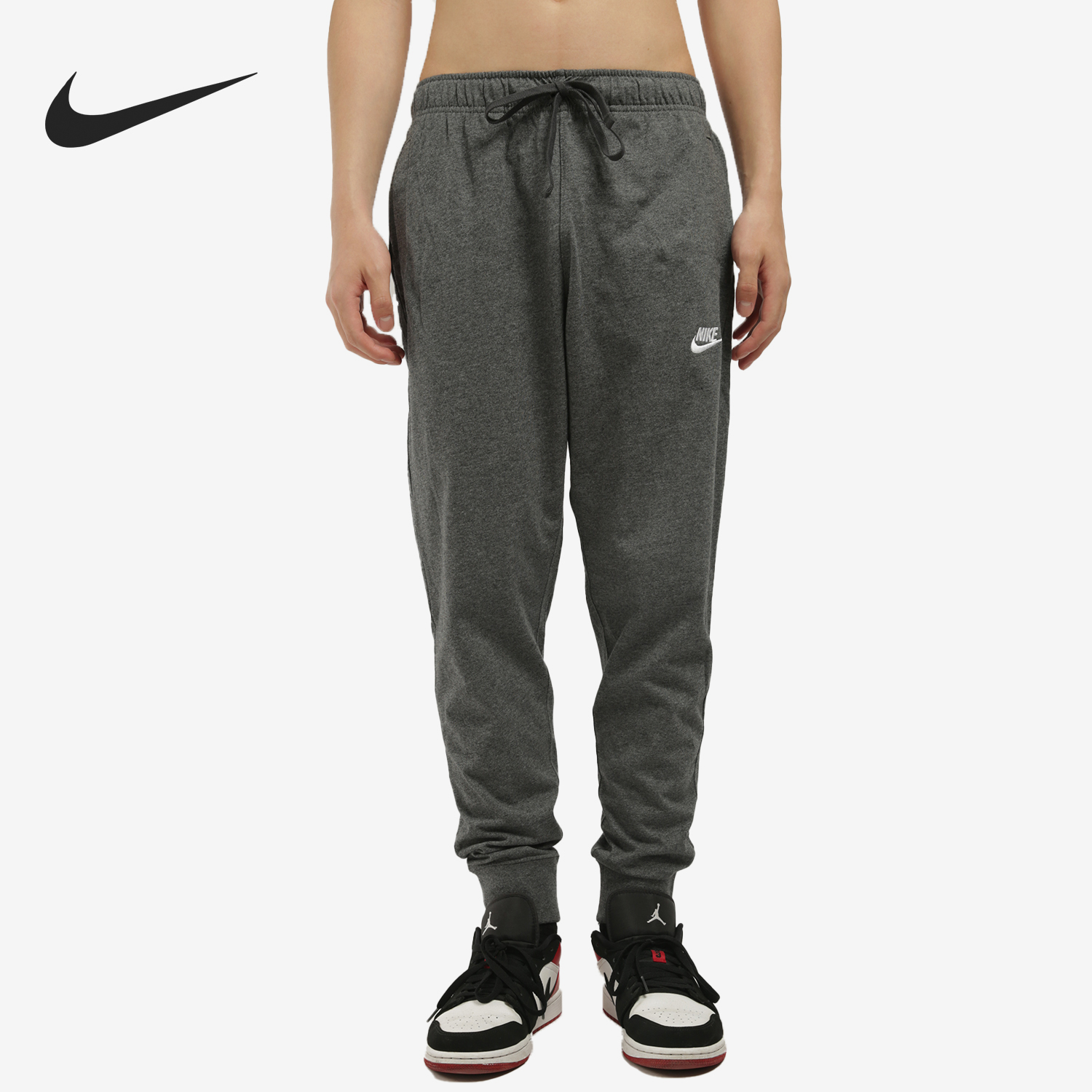 耐克秋季宽松运动裤休闲透气针织