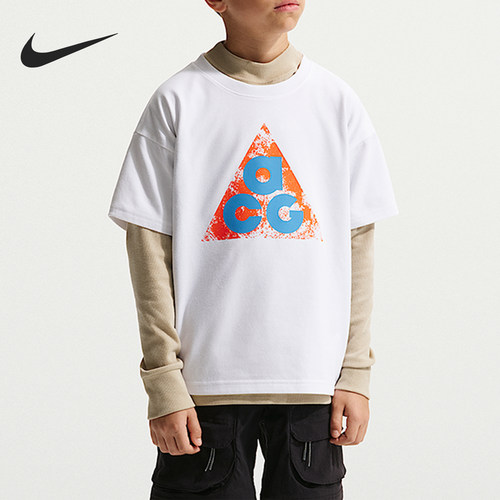 Nike/耐克正品ACG DF TEE M90大童运动休闲经典印花T恤IM9322-100