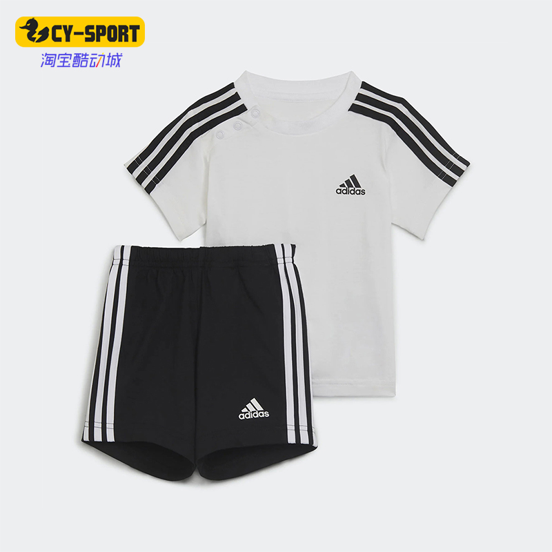 阿迪达斯正品婴童运动短袖