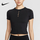 款 女士修身 HQ0249 耐克正品 010 透气短袖 2025夏季 时尚 Nike 经典