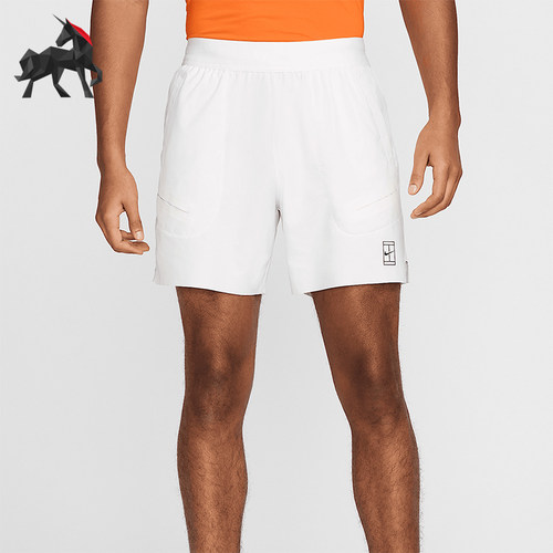Nike/耐克正品2025男士训练印花透气运动耐穿网球短裤FZ6913-100