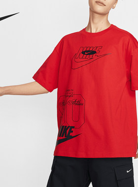 Nike/耐克正品夏季新款女士印花透气运动短袖T恤HJ2994-657