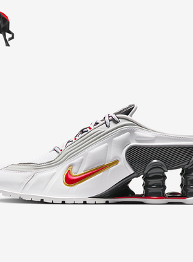 Nike/耐克正品ShoxMR4新款女白红色街头经典穆勒凉鞋IM5420-100