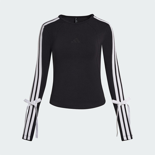 Adidas/阿迪达斯正品2025女士潮流经典休闲圆领修身长袖T恤KG3862