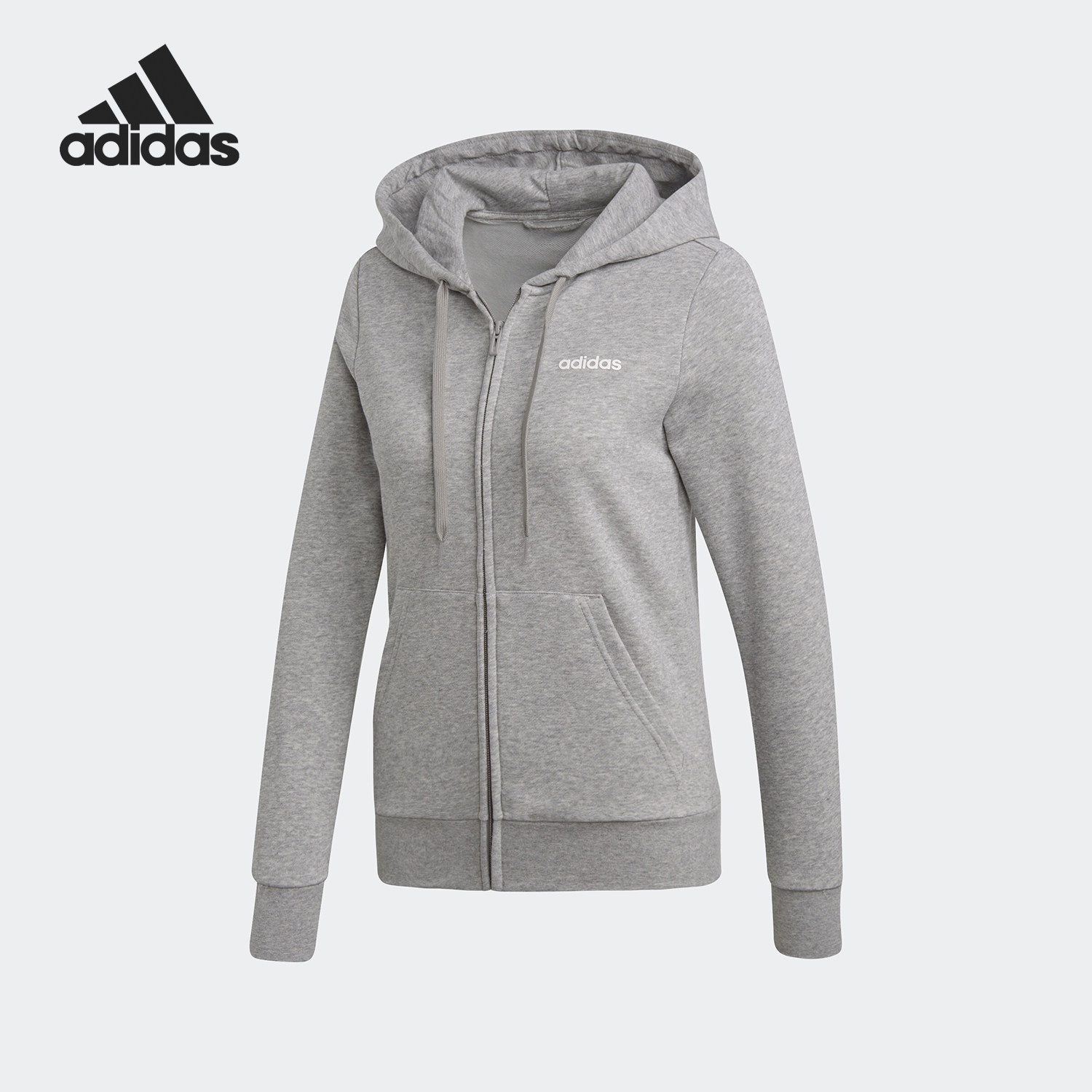 Adidas/阿迪达斯官方正品 PLN FZ HD 女子休闲连帽运动外套DU0664